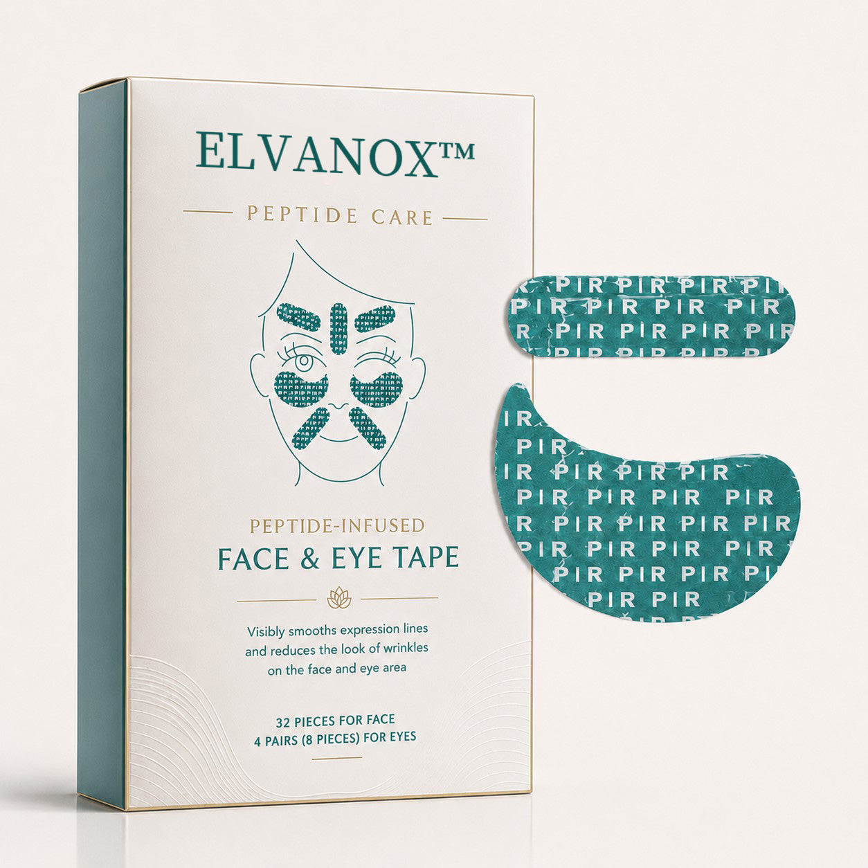ELVANOX™ Radiance Lift Peptide Face & Eye Tape