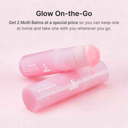Last Day Buy 1 Get 1 Free ELVANOX Korean PDRN Pink Collagen Volume Multi Balm